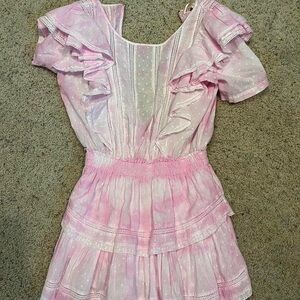 LOVESHACKFANCY Natasha dress pink